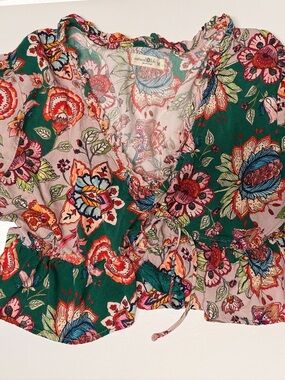 Natural Life Peplum Top, Like New, Size M